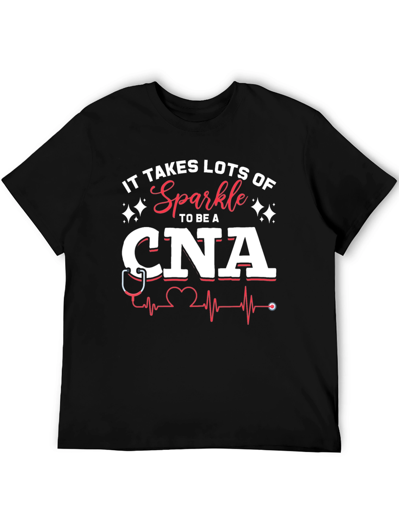 Sparkle CNA T-Shirt - Certified Nursing Assistant Apparel