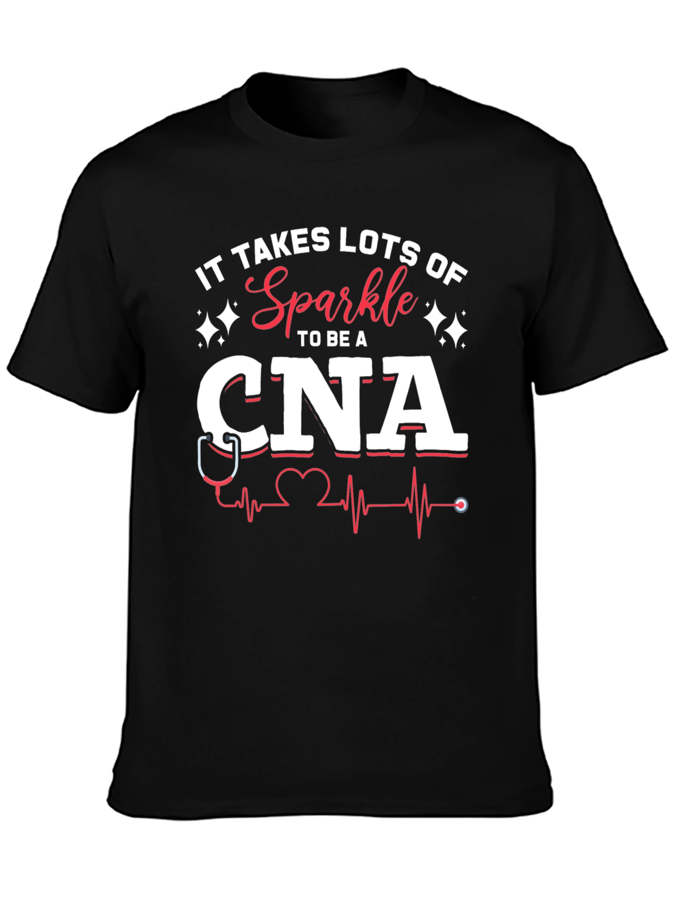 Sparkle CNA T-Shirt - Certified Nursing Assistant Apparel