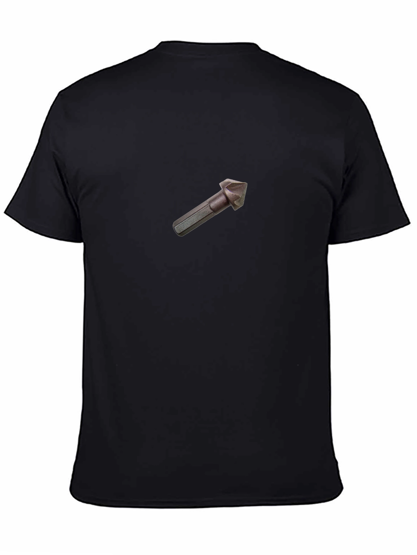 Black Tee Shirt - Drill Bit Design
