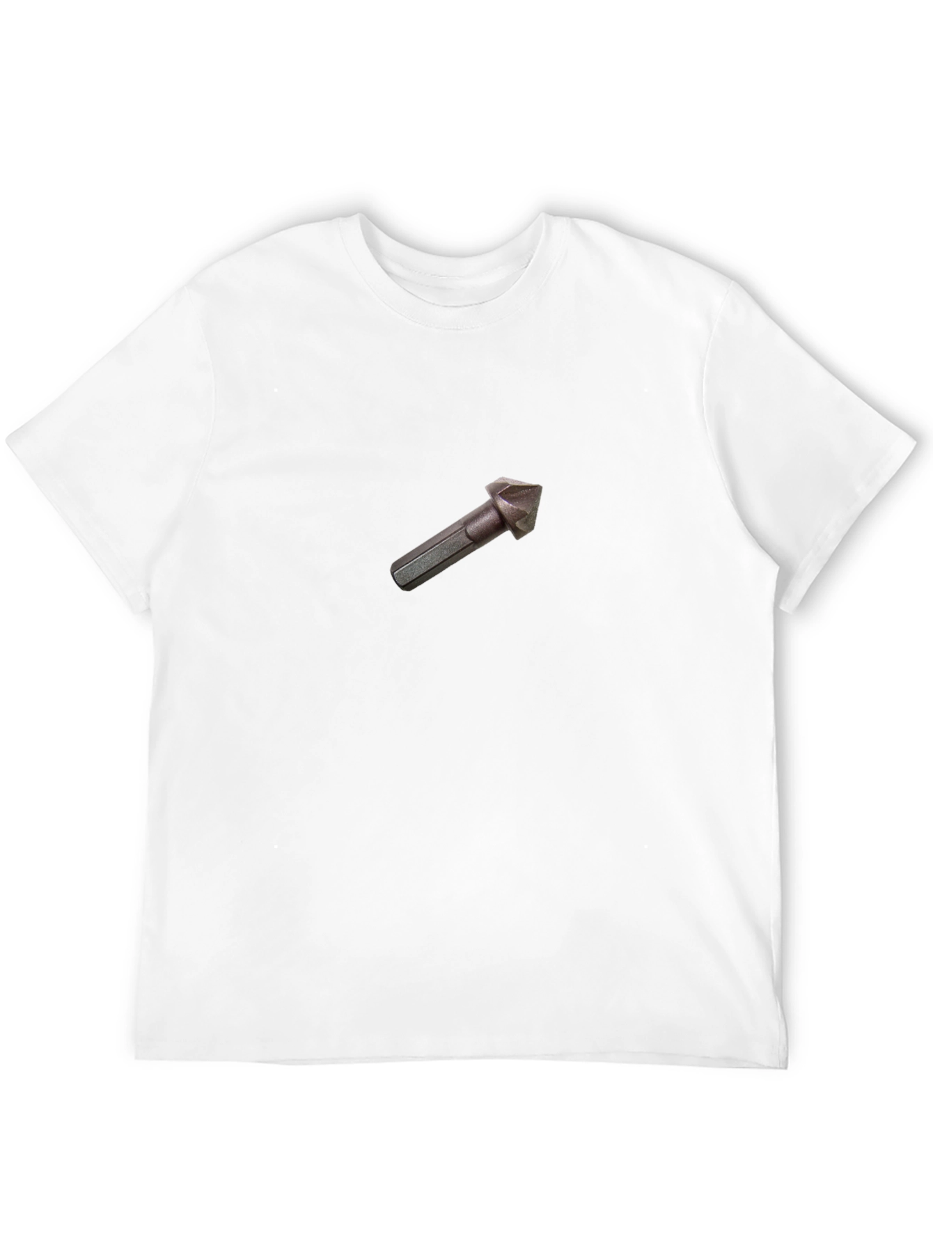 Black Tee Shirt - Drill Bit Design