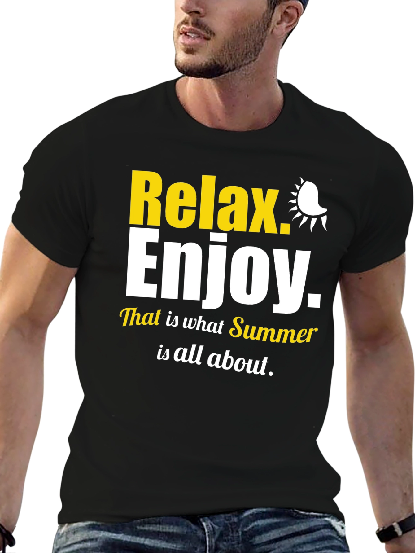 Relax Enjoy Summer Graphic T-Shirt
