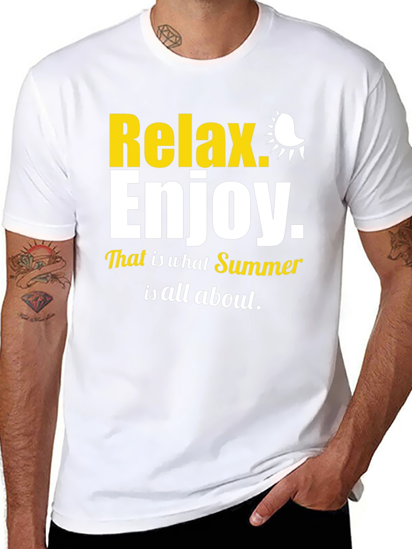 Relax Enjoy Summer Graphic T-Shirt