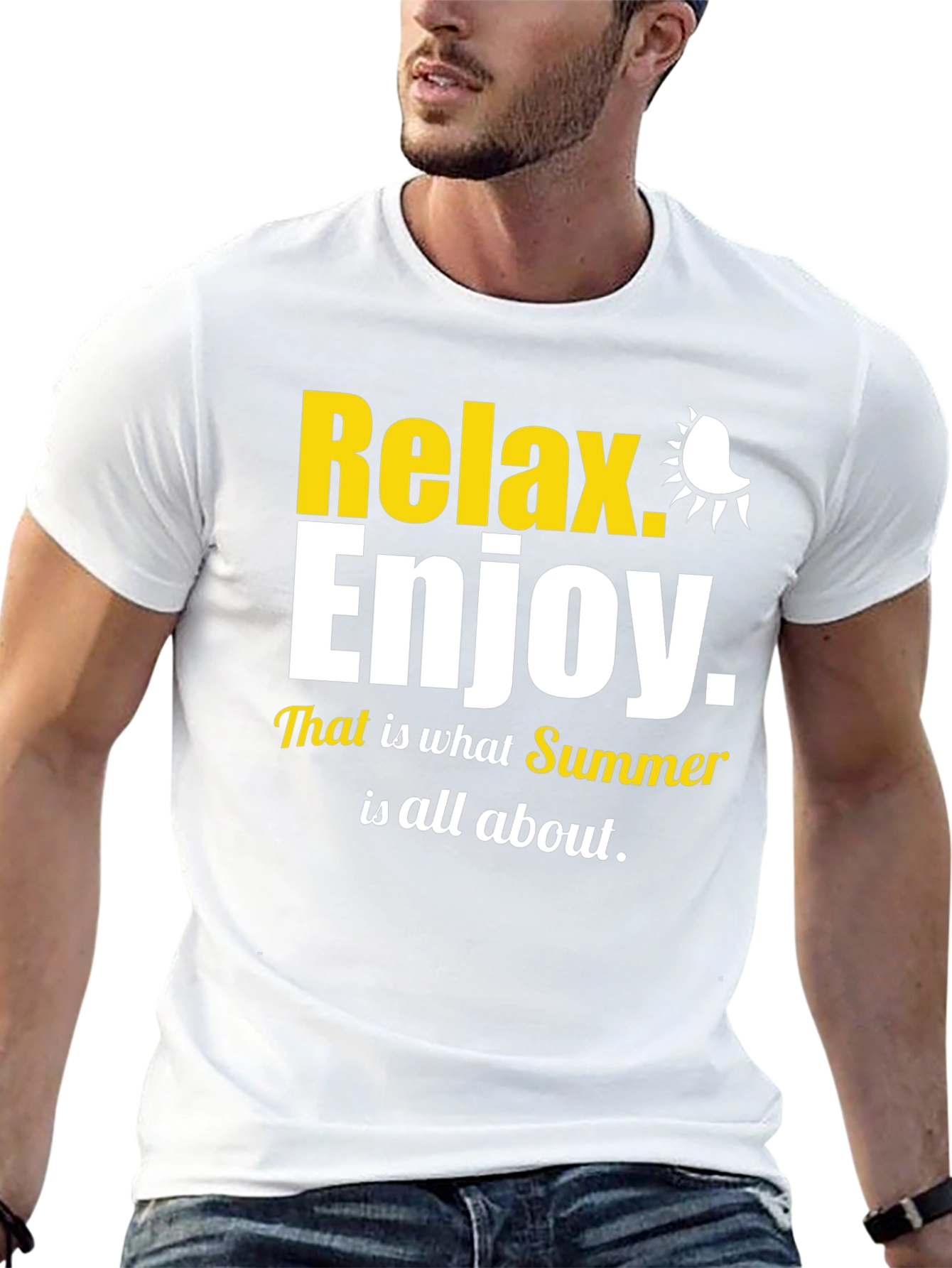 Relax Enjoy Summer Graphic T-Shirt