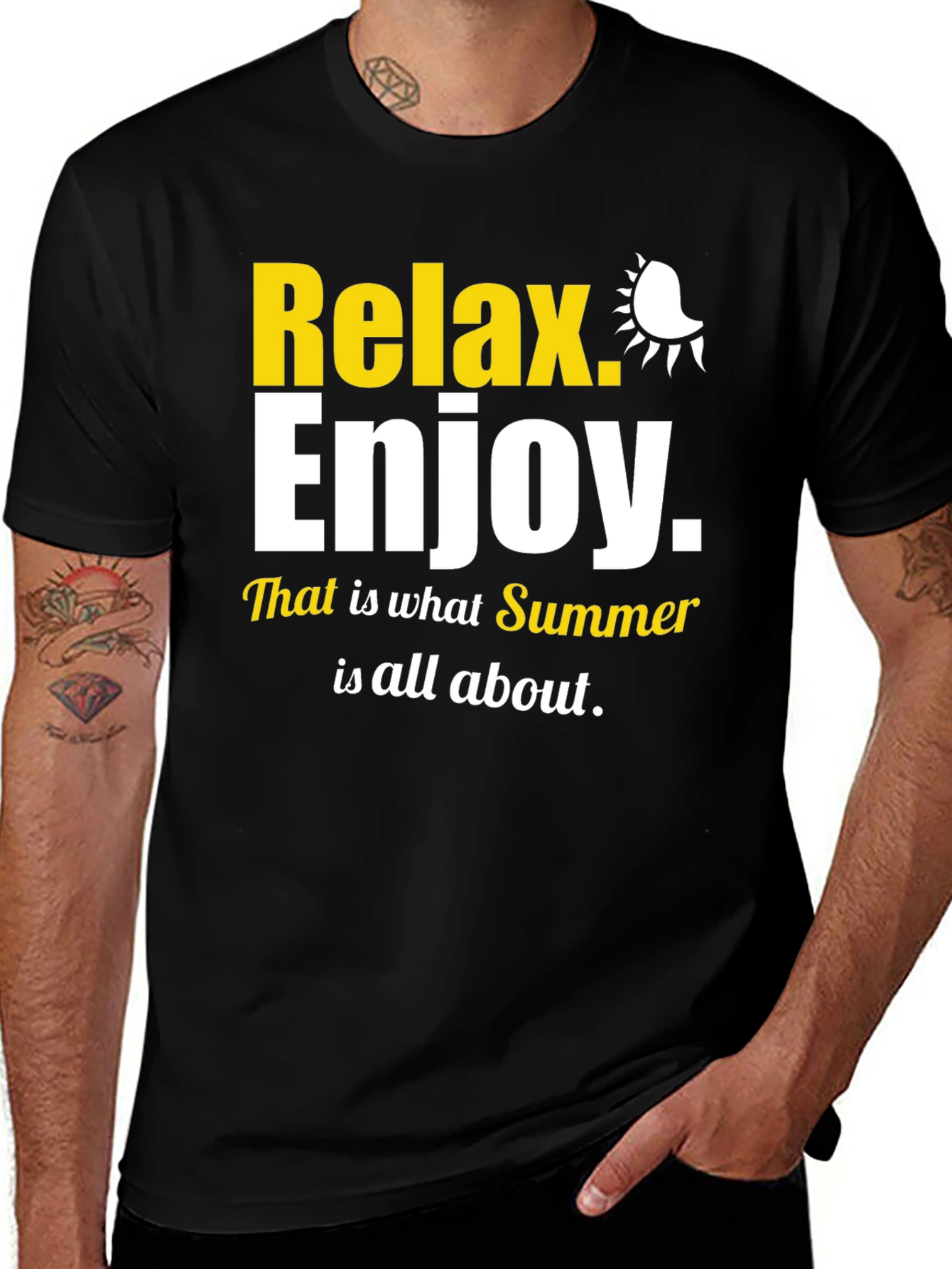 Relax Enjoy Summer Graphic T-Shirt