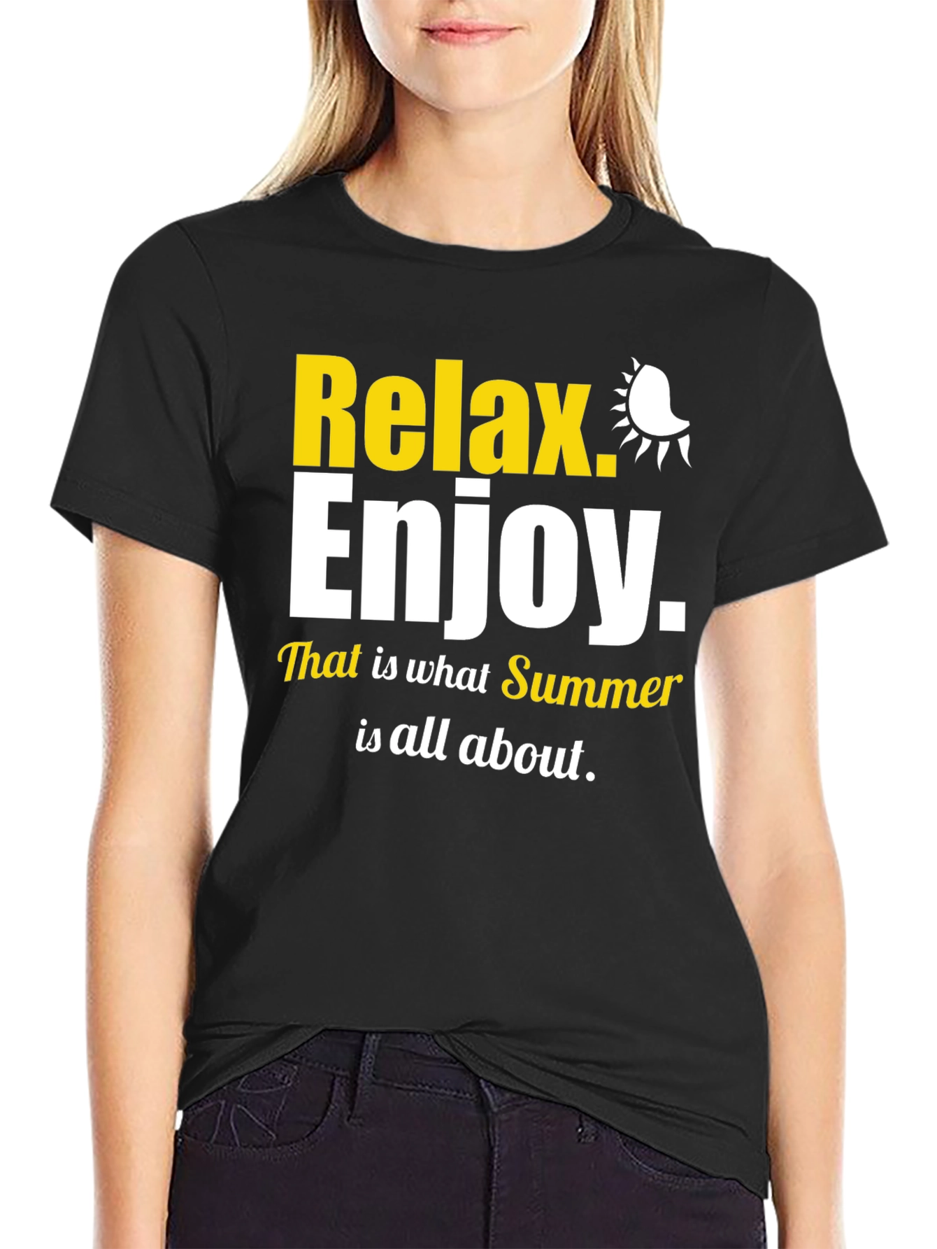 Relax Enjoy Summer Graphic T-Shirt