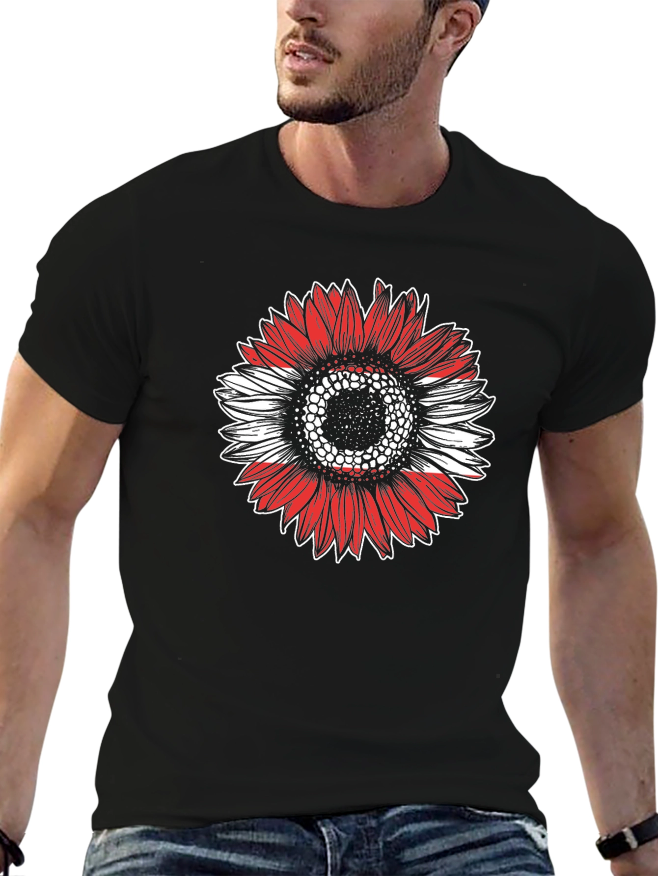 Sunflower Flag Graphic Tee