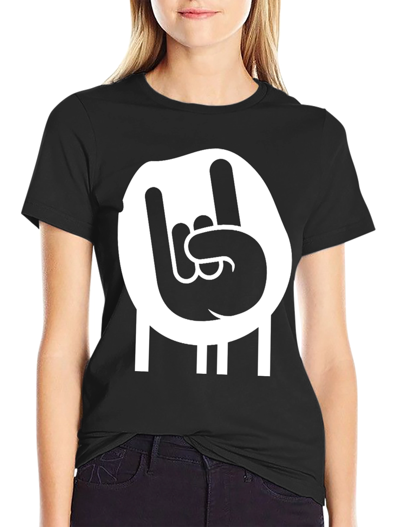 Rock On Black T-Shirt