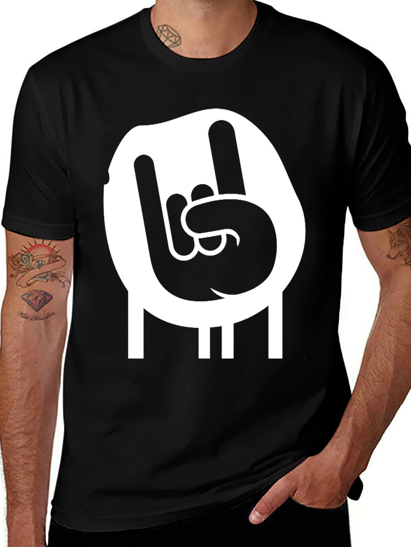 Rock On Black T-Shirt