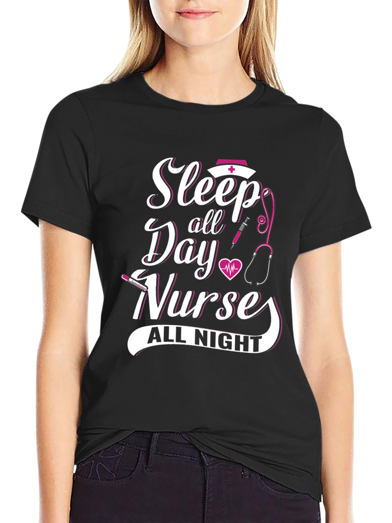 Sleep All Day Nurse All Night T-Shirt