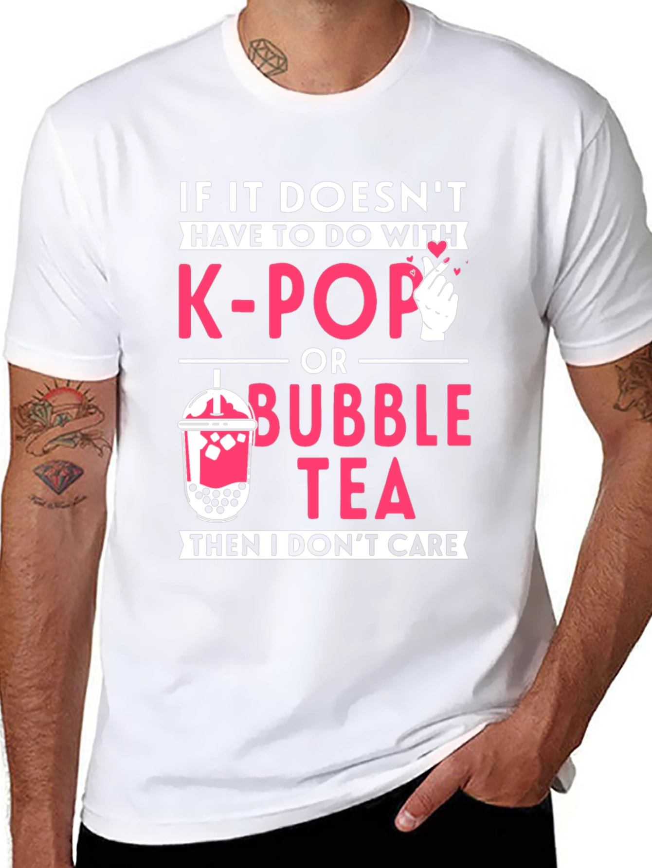 K-Pop & Bubble Tea T-Shirt - Funny Novelty Tee