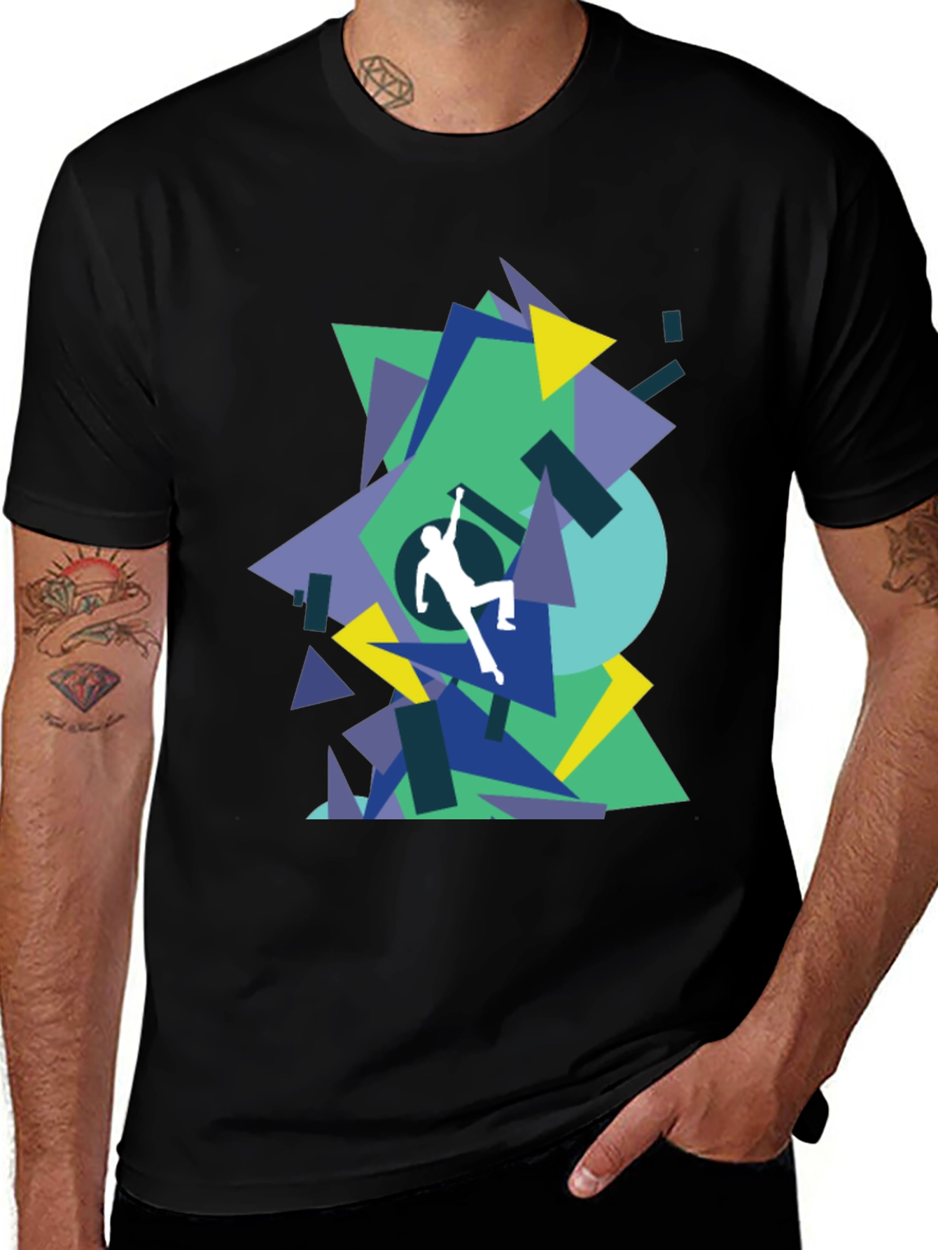 Geometric Climbing T-Shirt