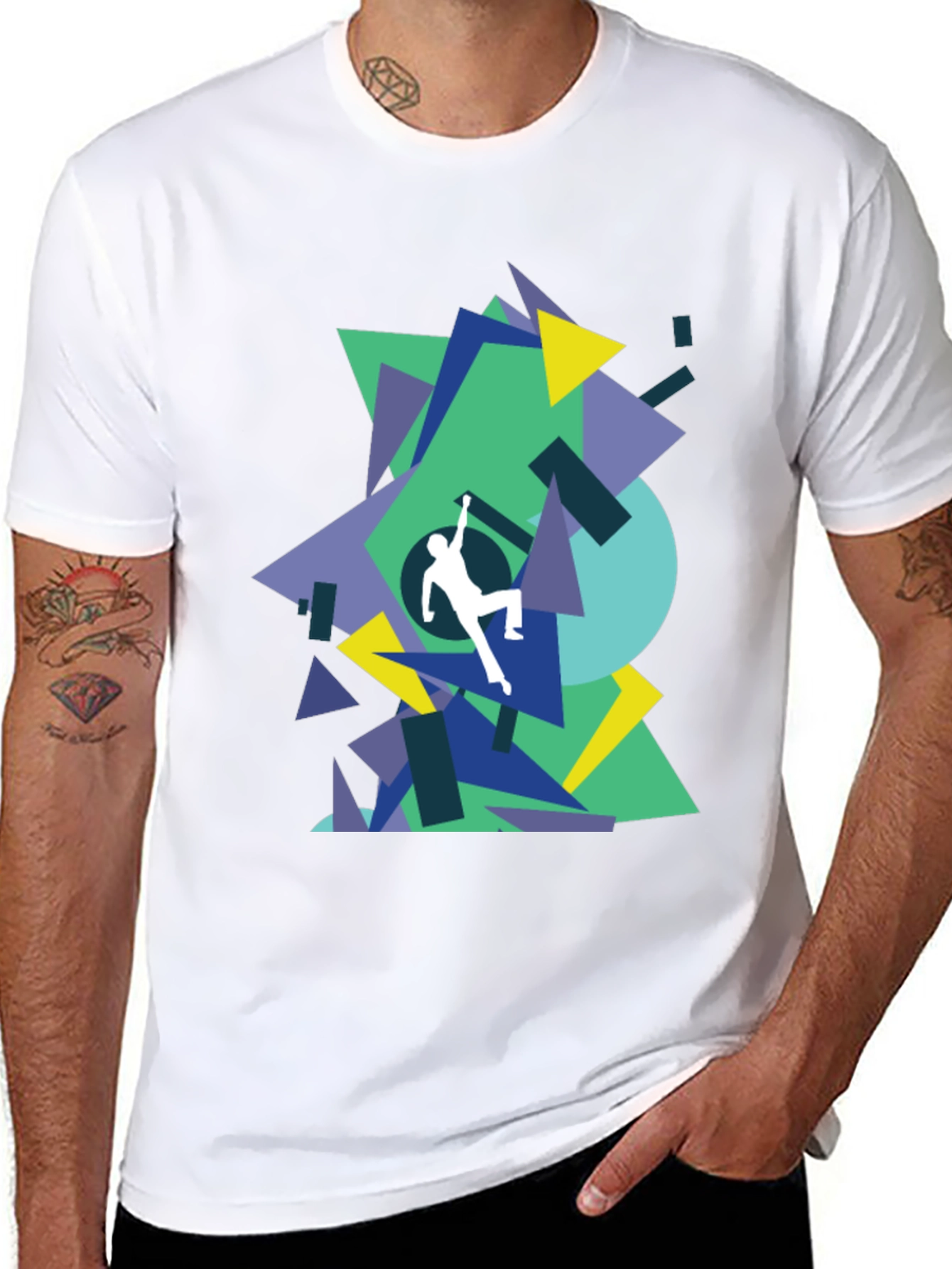 Geometric Climbing T-Shirt