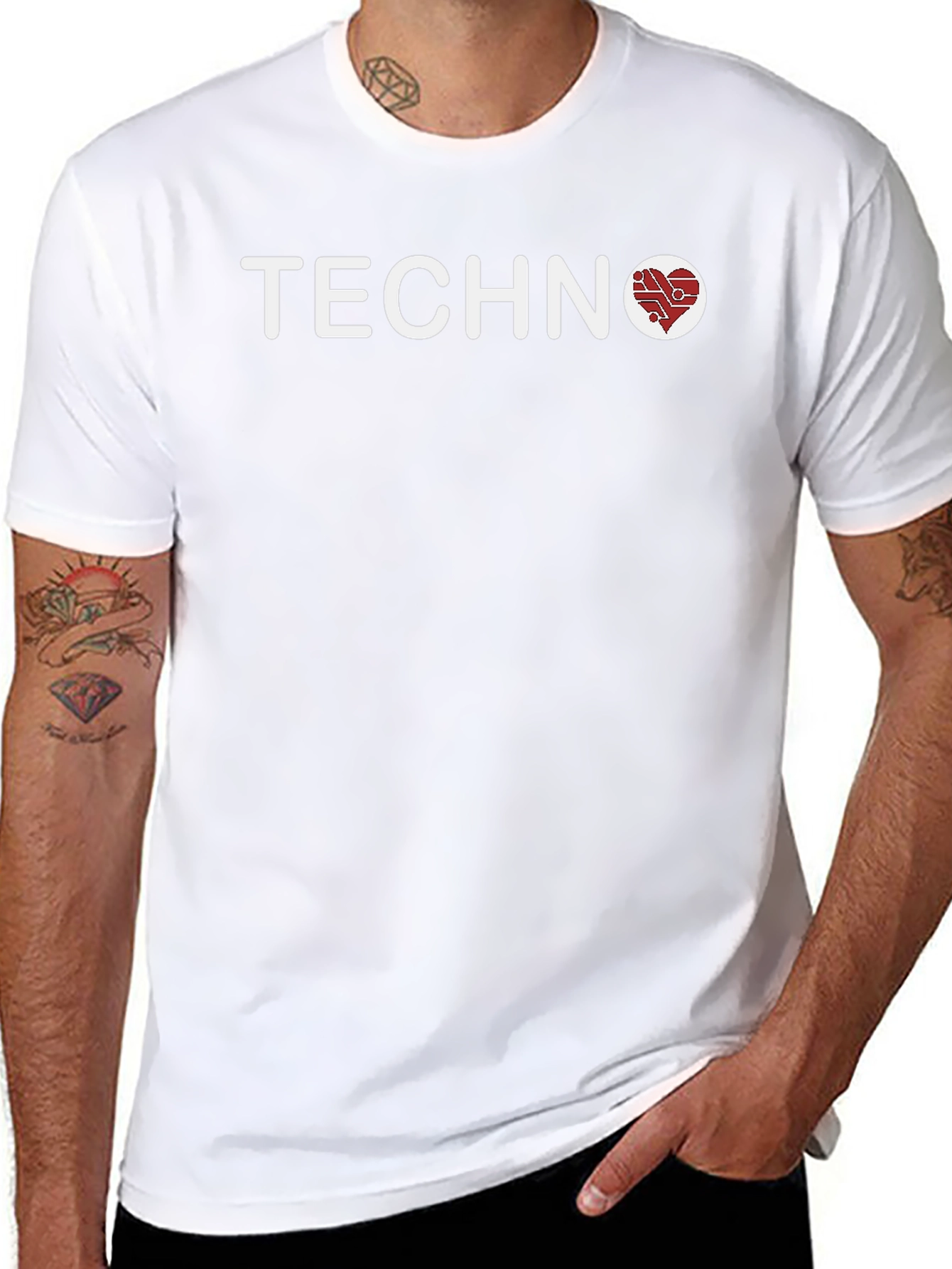 Techno Heart T-Shirt - Circuit Board Love
