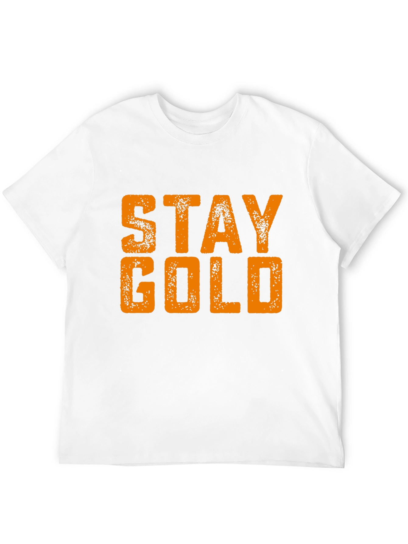 Stay Gold Graphic Print Black T-Shirt