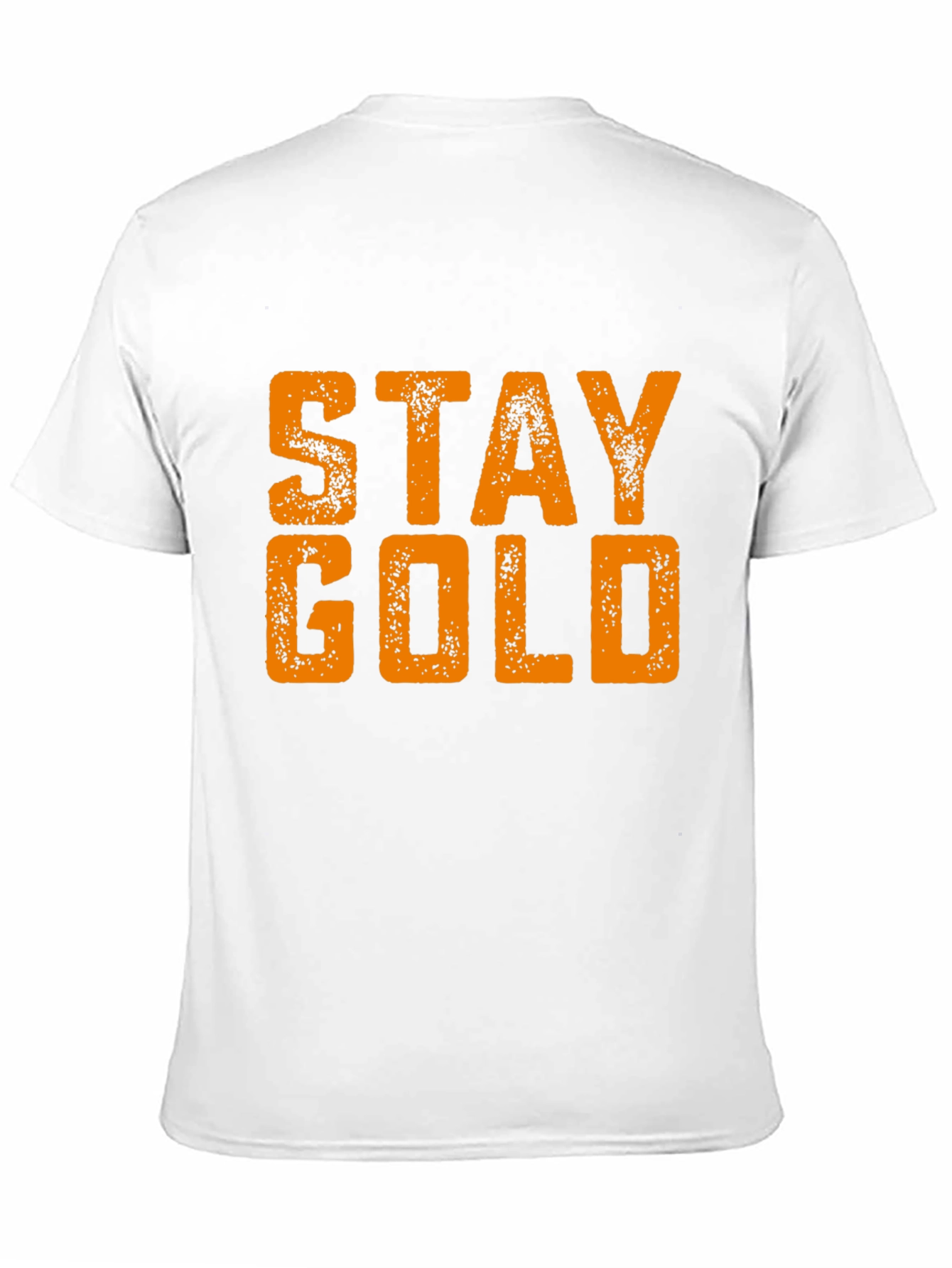 Stay Gold Graphic Print Black T-Shirt