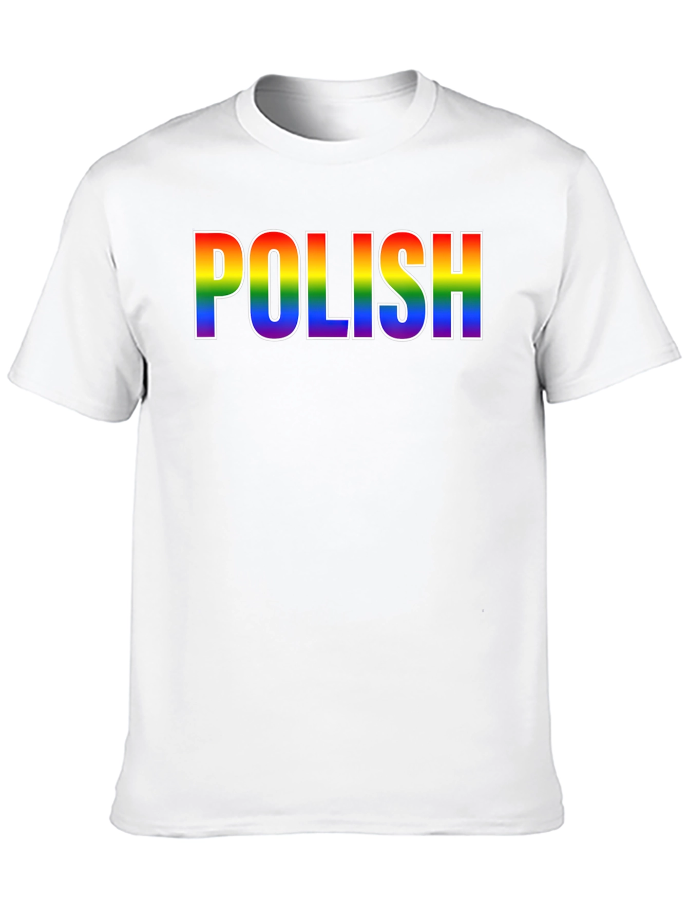 Rainbow Polish Pride Black T-Shirt