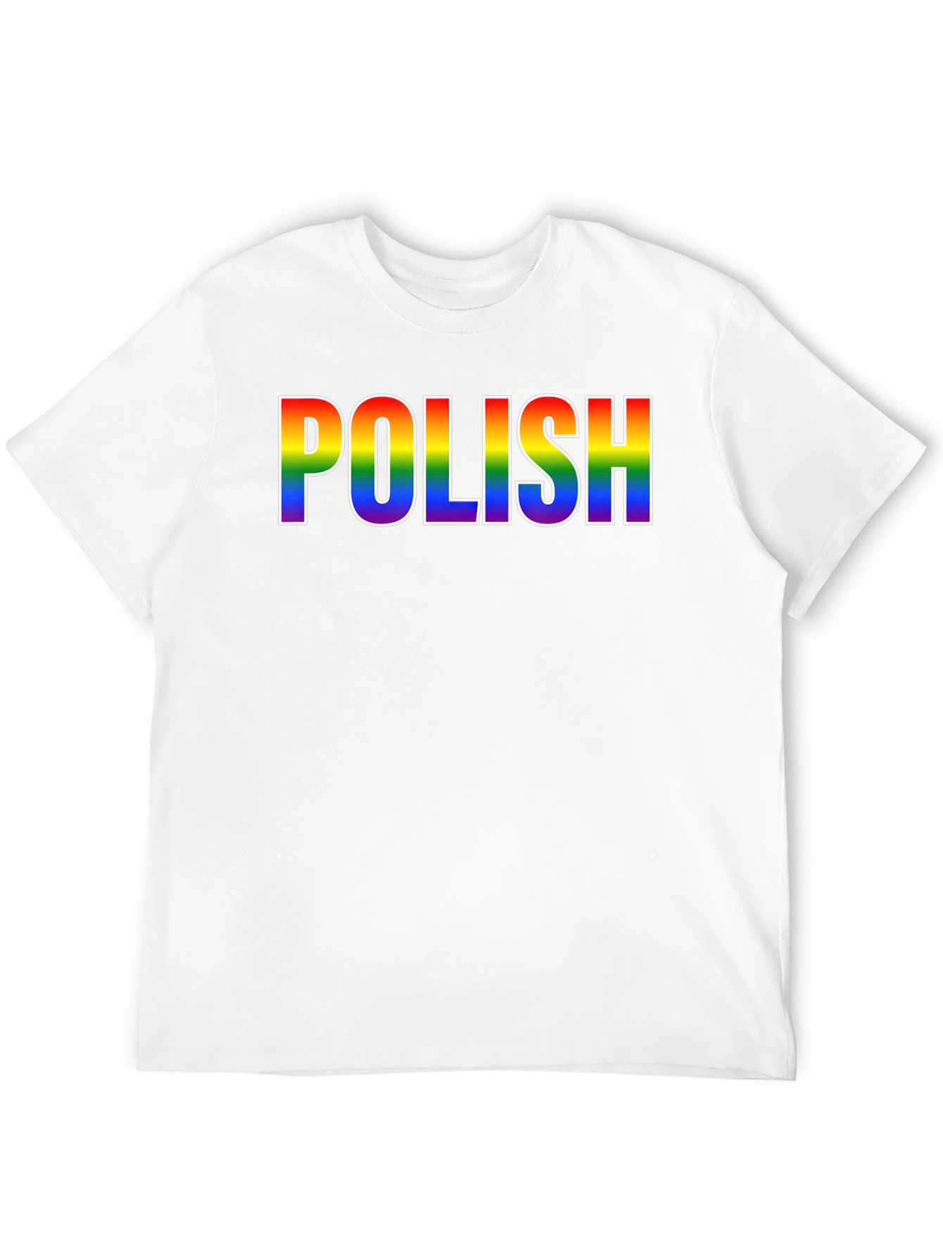 Rainbow Polish Pride Black T-Shirt