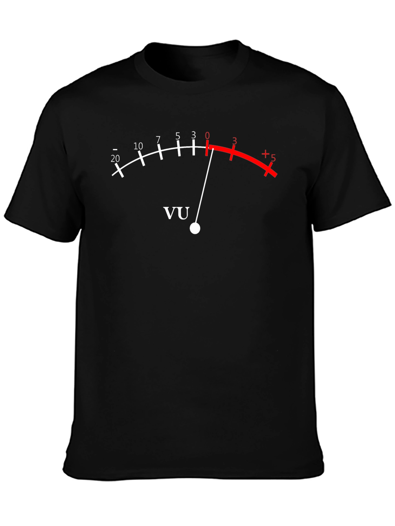 VU Meter Graphic T-Shirt - Black