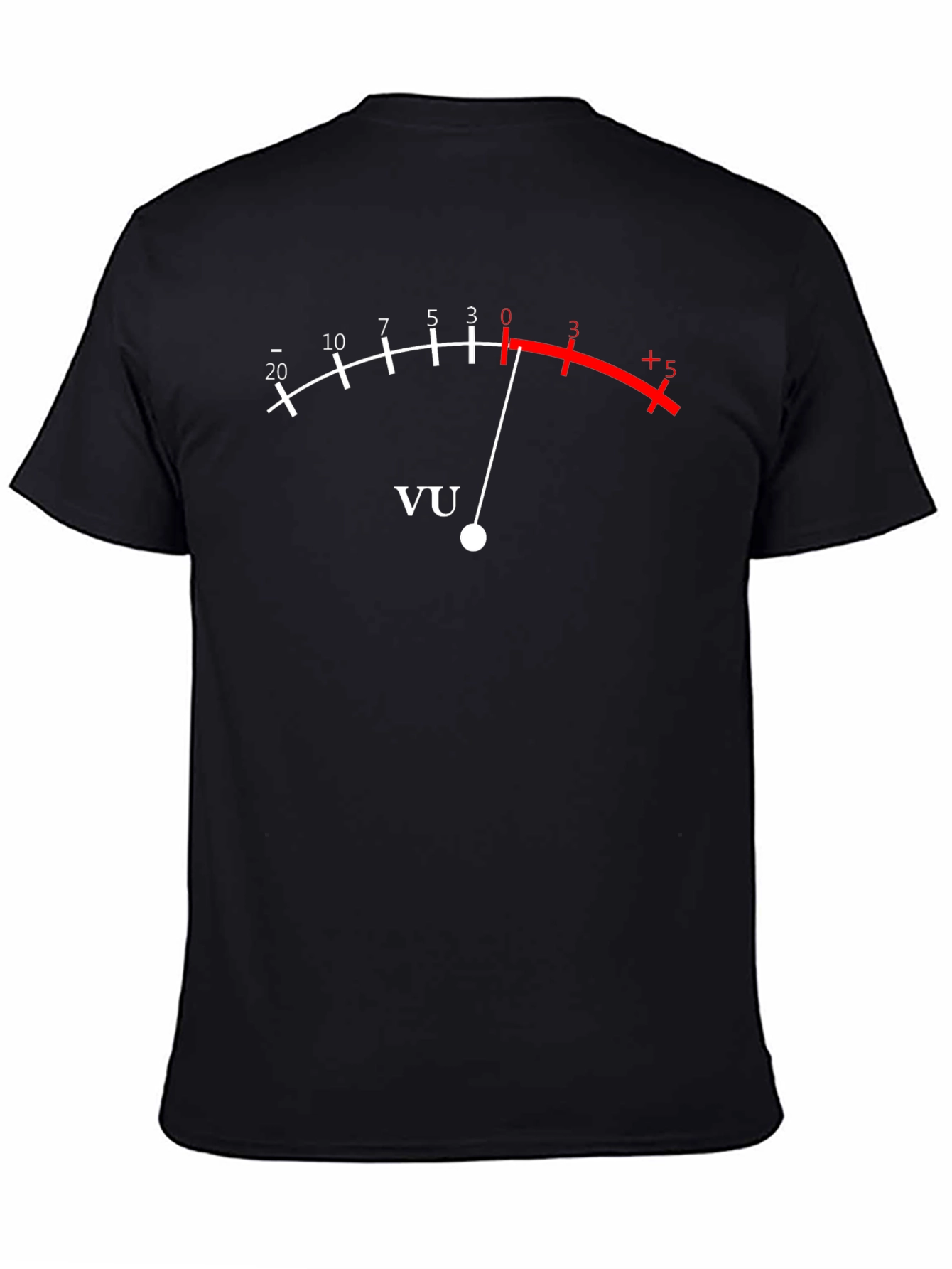 VU Meter Graphic T-Shirt - Black