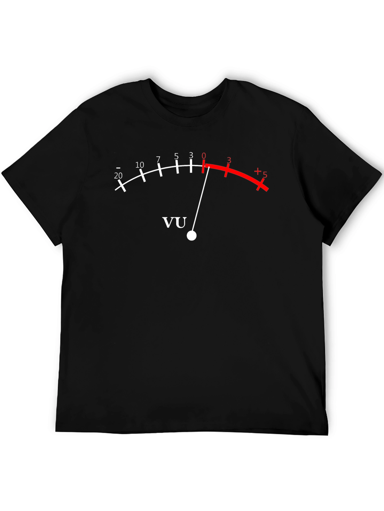 VU Meter Graphic T-Shirt - Black