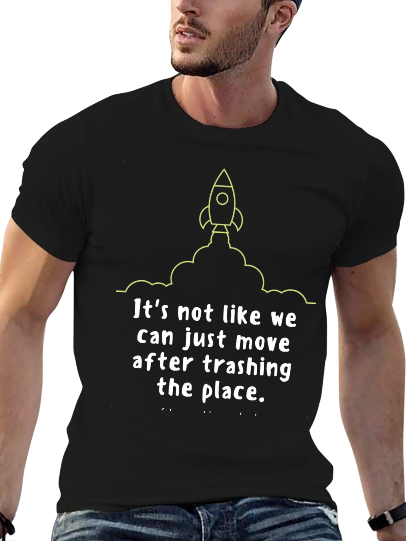 Rocket Trash the Place Graphic Tee