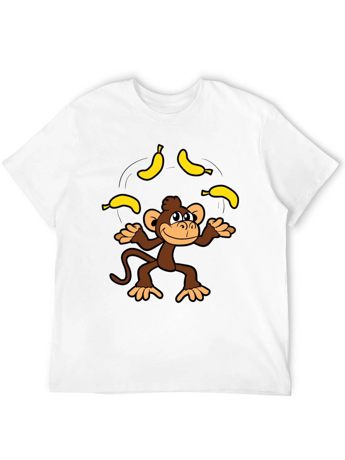Monkey Juggling Bananas Graphic Tee