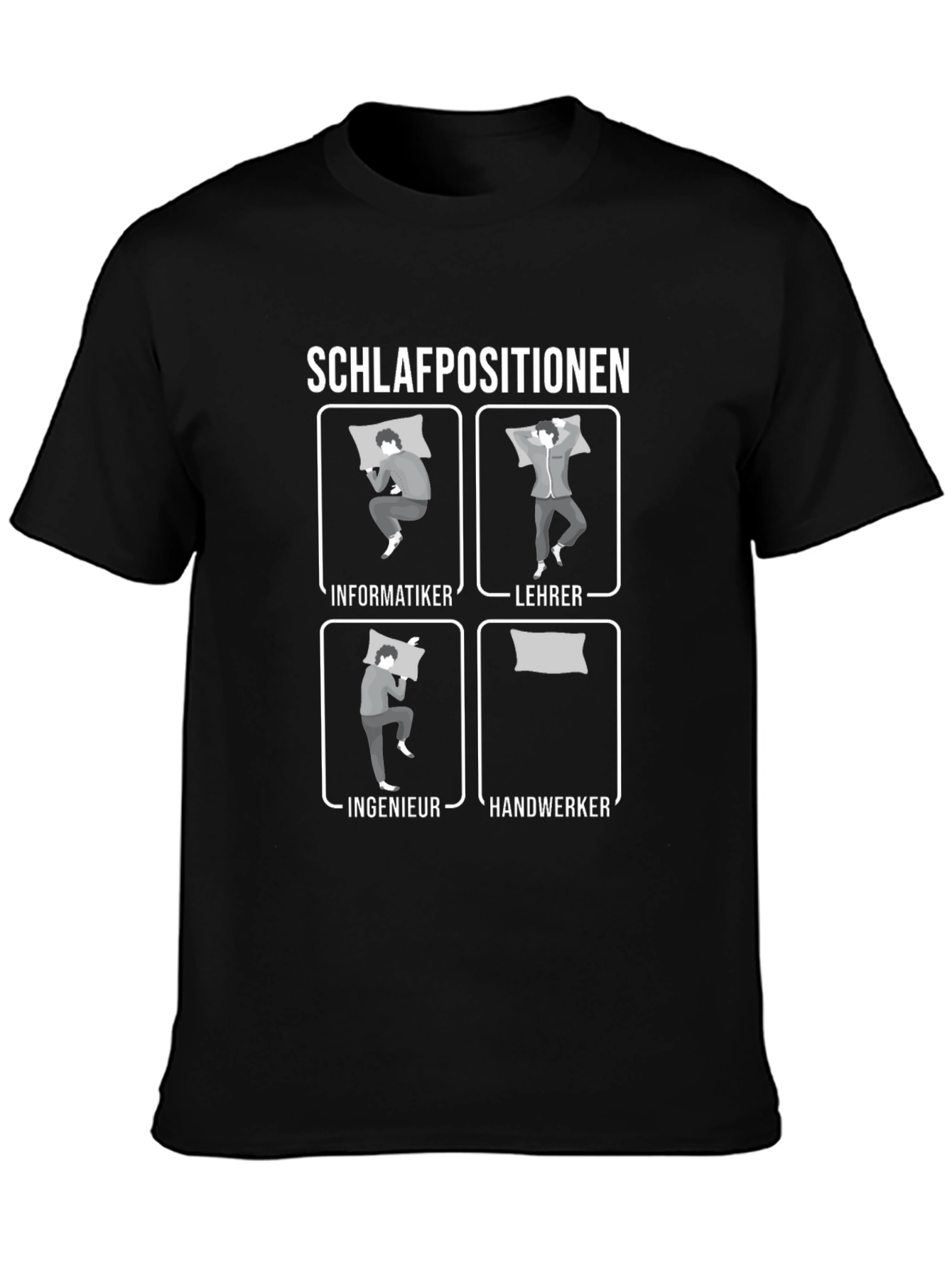 Schlafpositionen Occupation T-Shirt - Humorous Tee