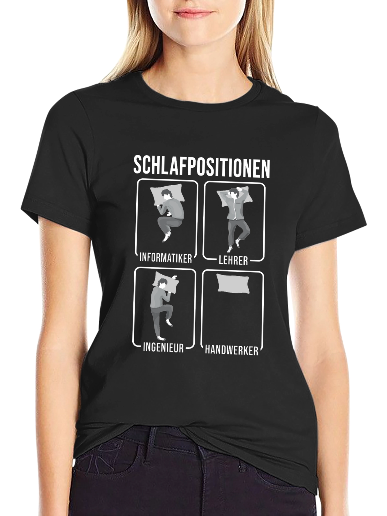 Schlafpositionen Occupation T-Shirt - Humorous Tee