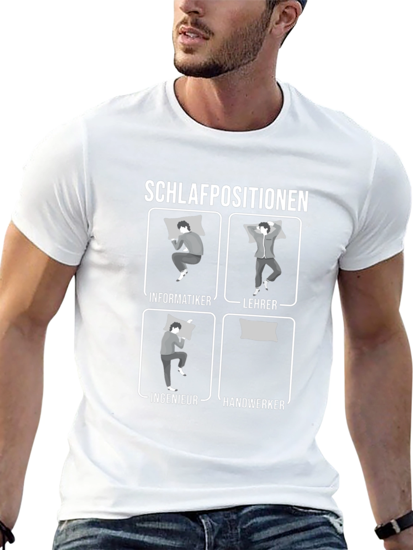 Schlafpositionen Occupation T-Shirt - Humorous Tee