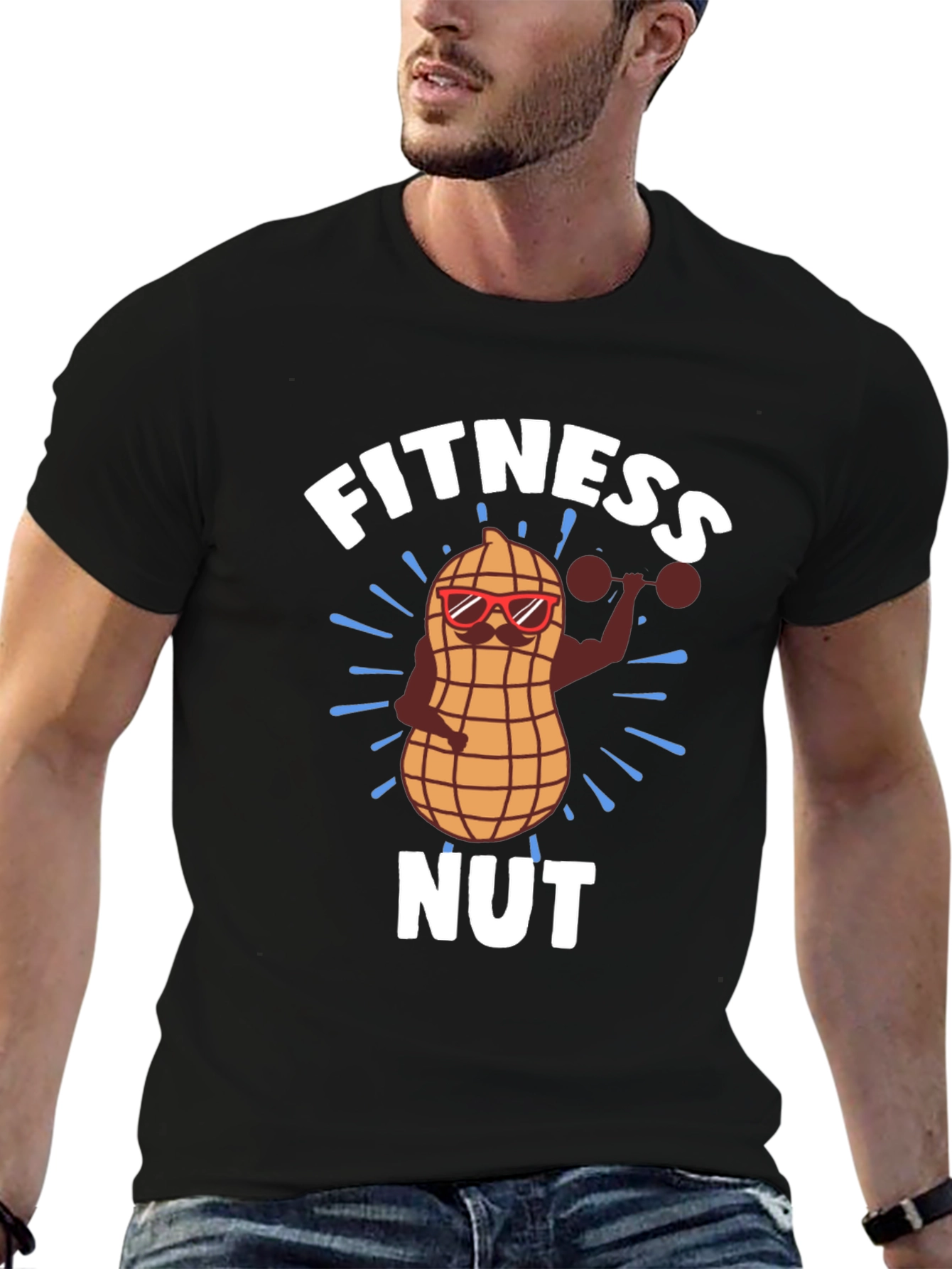 Fitness Nut T-Shirt - Funny Workout Gym Tee