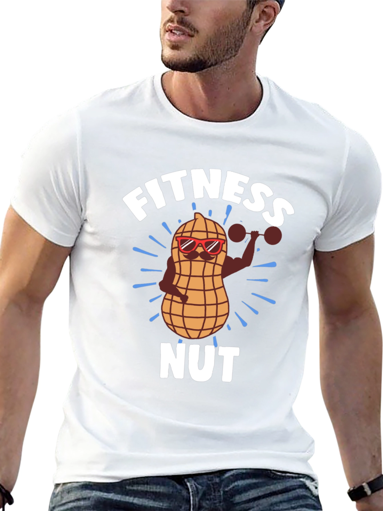 Fitness Nut T-Shirt - Funny Workout Gym Tee