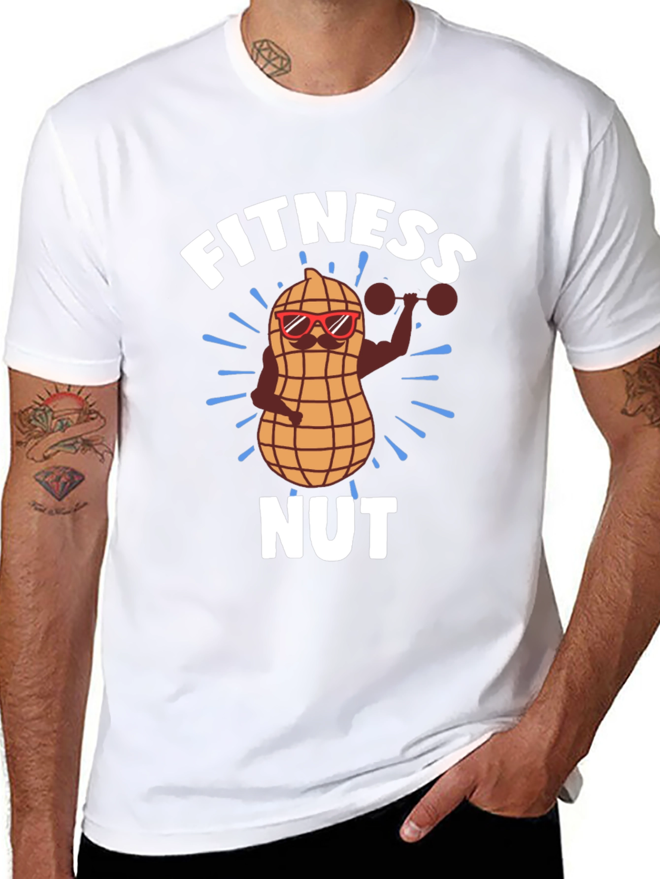 Fitness Nut T-Shirt - Funny Workout Gym Tee