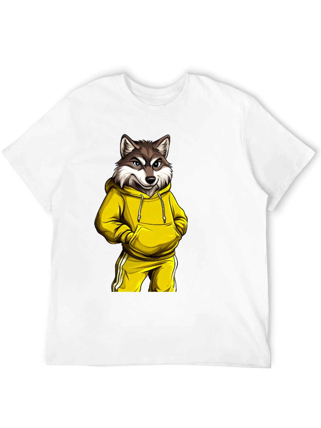 Wolf in Hoodie Graphic Tee