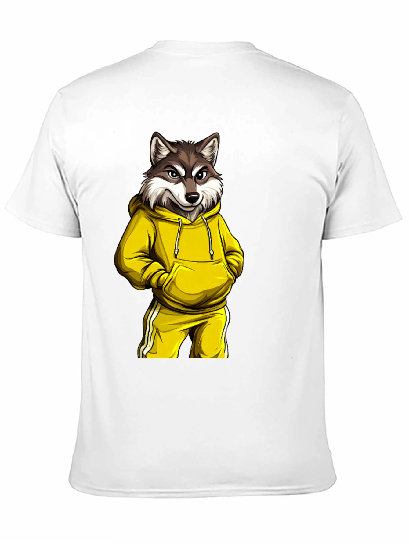 Wolf in Hoodie Graphic Tee