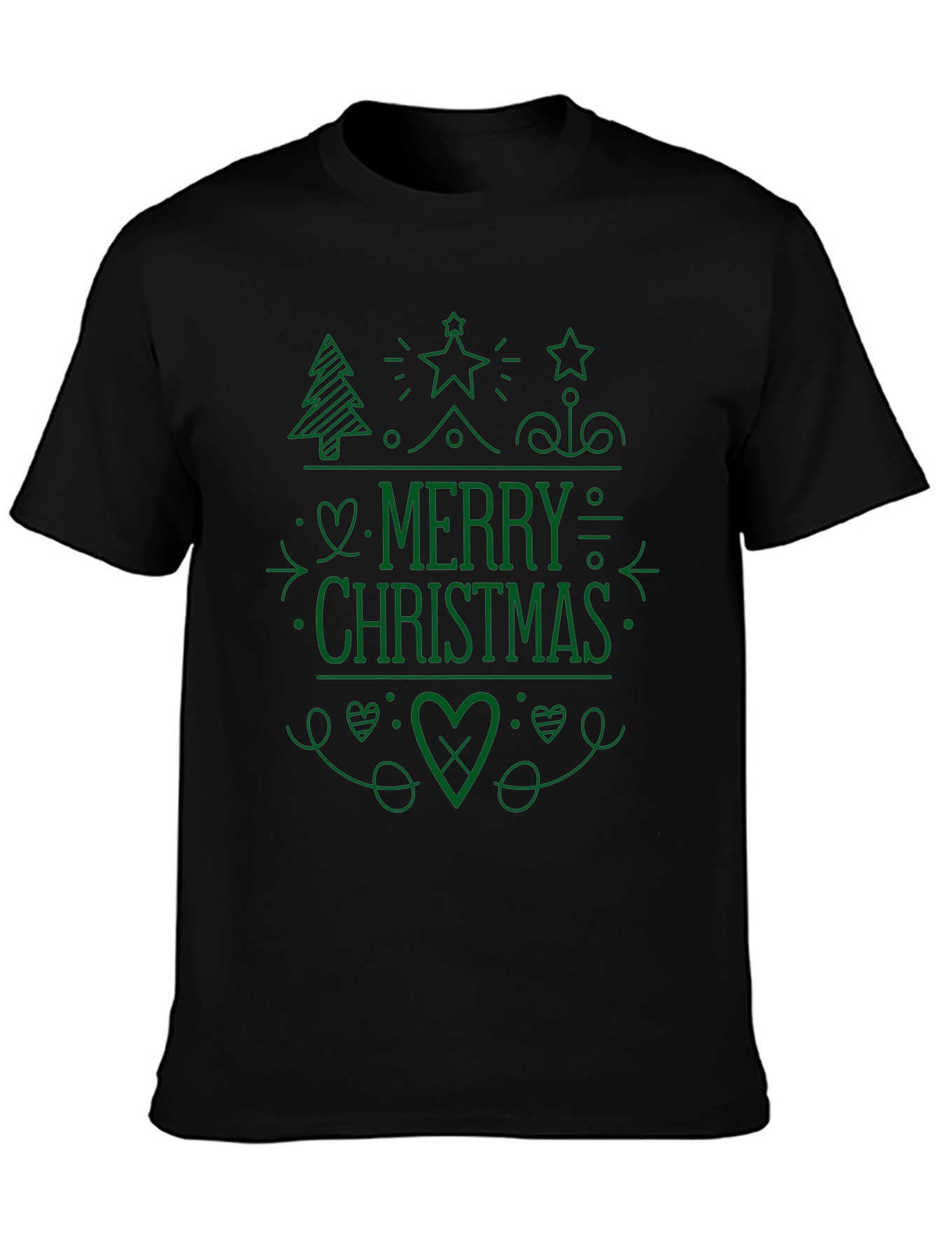 Merry Christmas Graphic Tee - Holiday Season Shirt