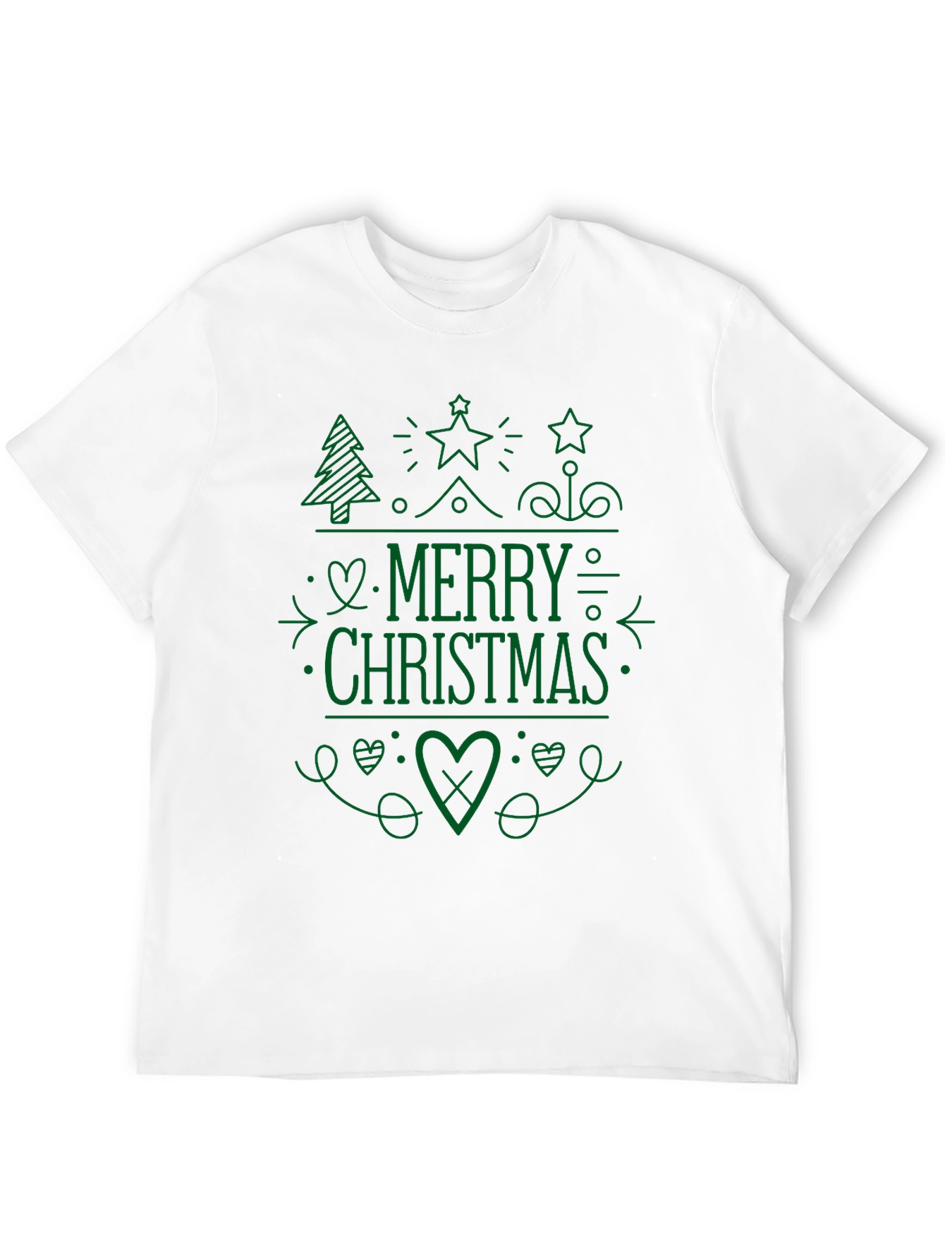 Merry Christmas Graphic Tee - Holiday Season Shirt