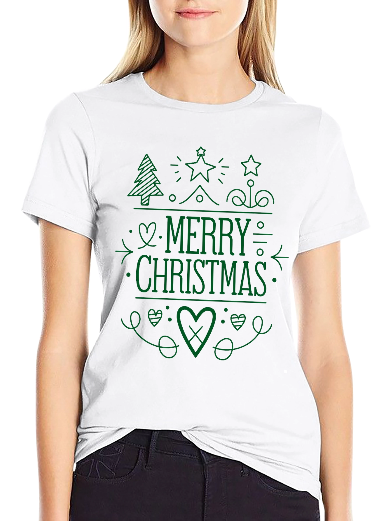 Merry Christmas Graphic Tee - Holiday Season Shirt