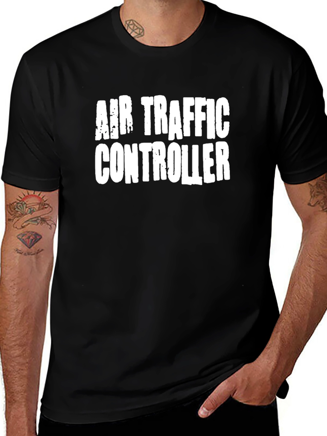 Air Traffic Controller Black T-Shirt