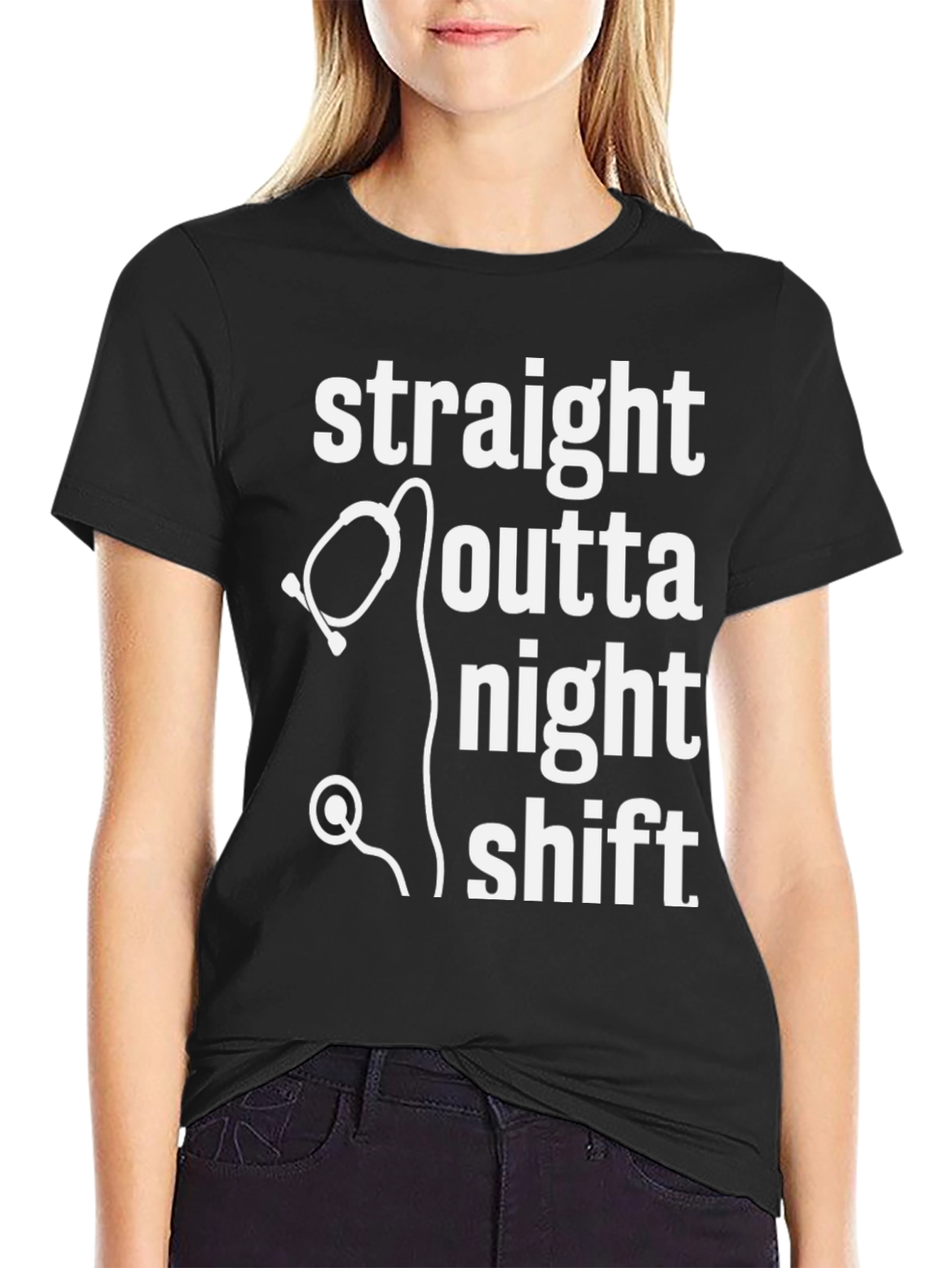 Straight Outta Night Shift Graphic Tee