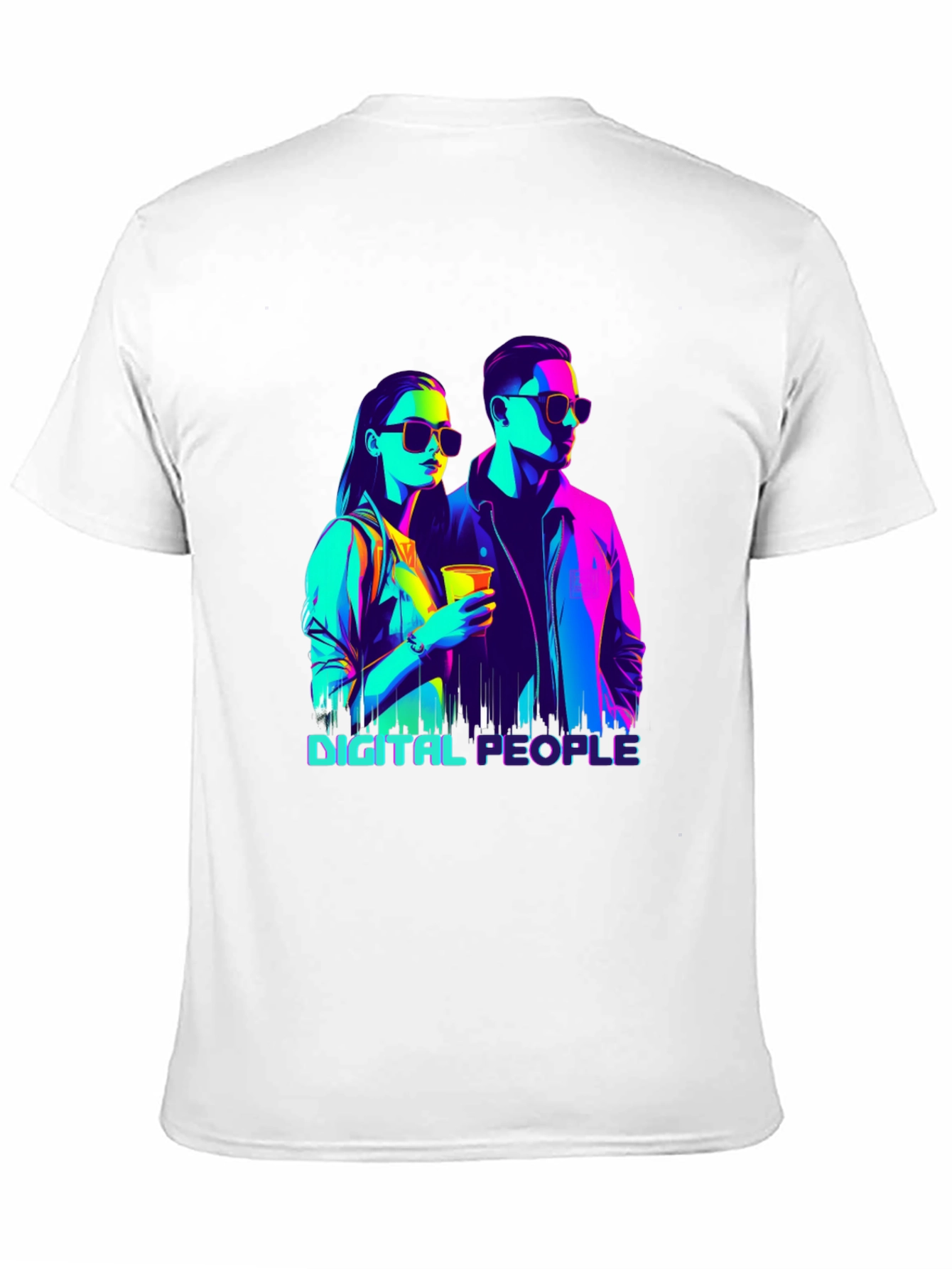 Digital People Graphic Tee - Black T-Shirt