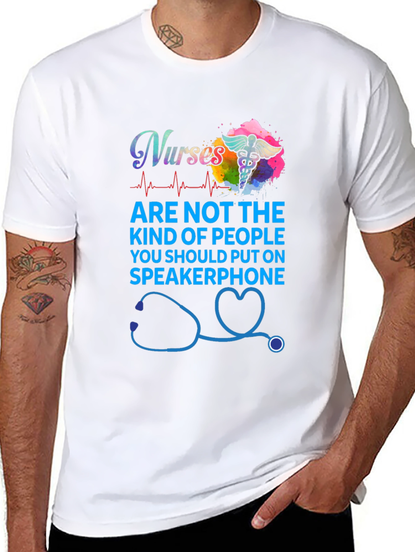 Nurses Speakerphone T-Shirt - Funny Medical Tee