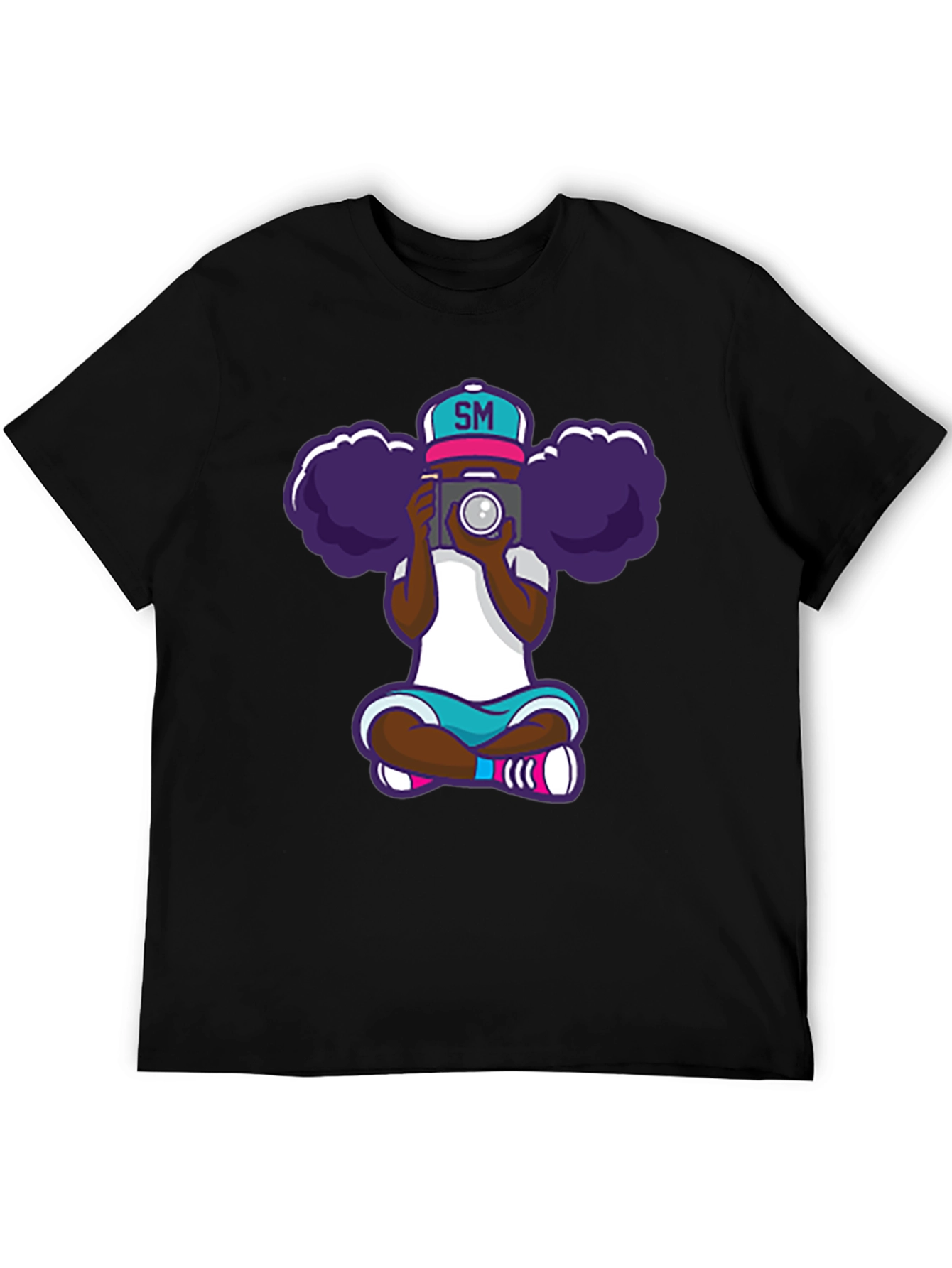 Cartoon Photographer Graphic T-Shirt