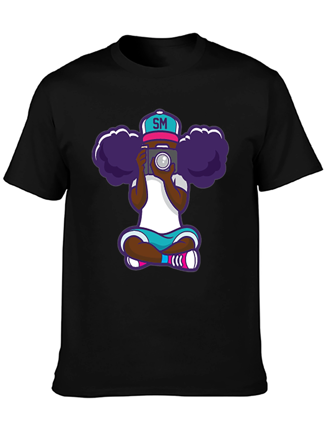 Cartoon Photographer Graphic T-Shirt