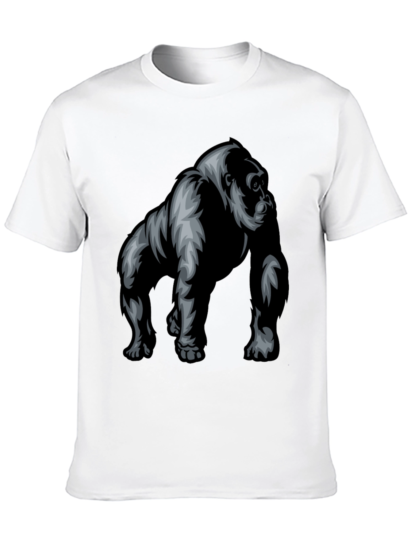 Cool Gorilla Graphic Black T-Shirt for Men