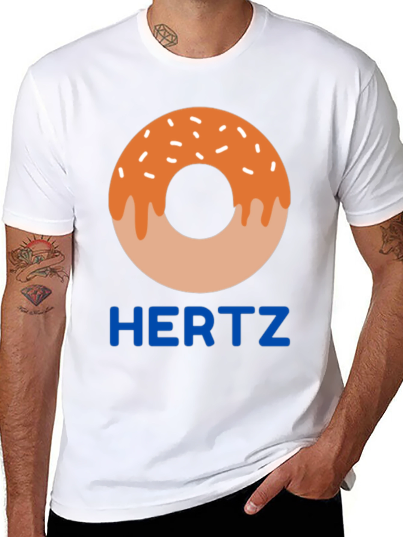 Donut Hertz Funny T-Shirt - Casual Tee