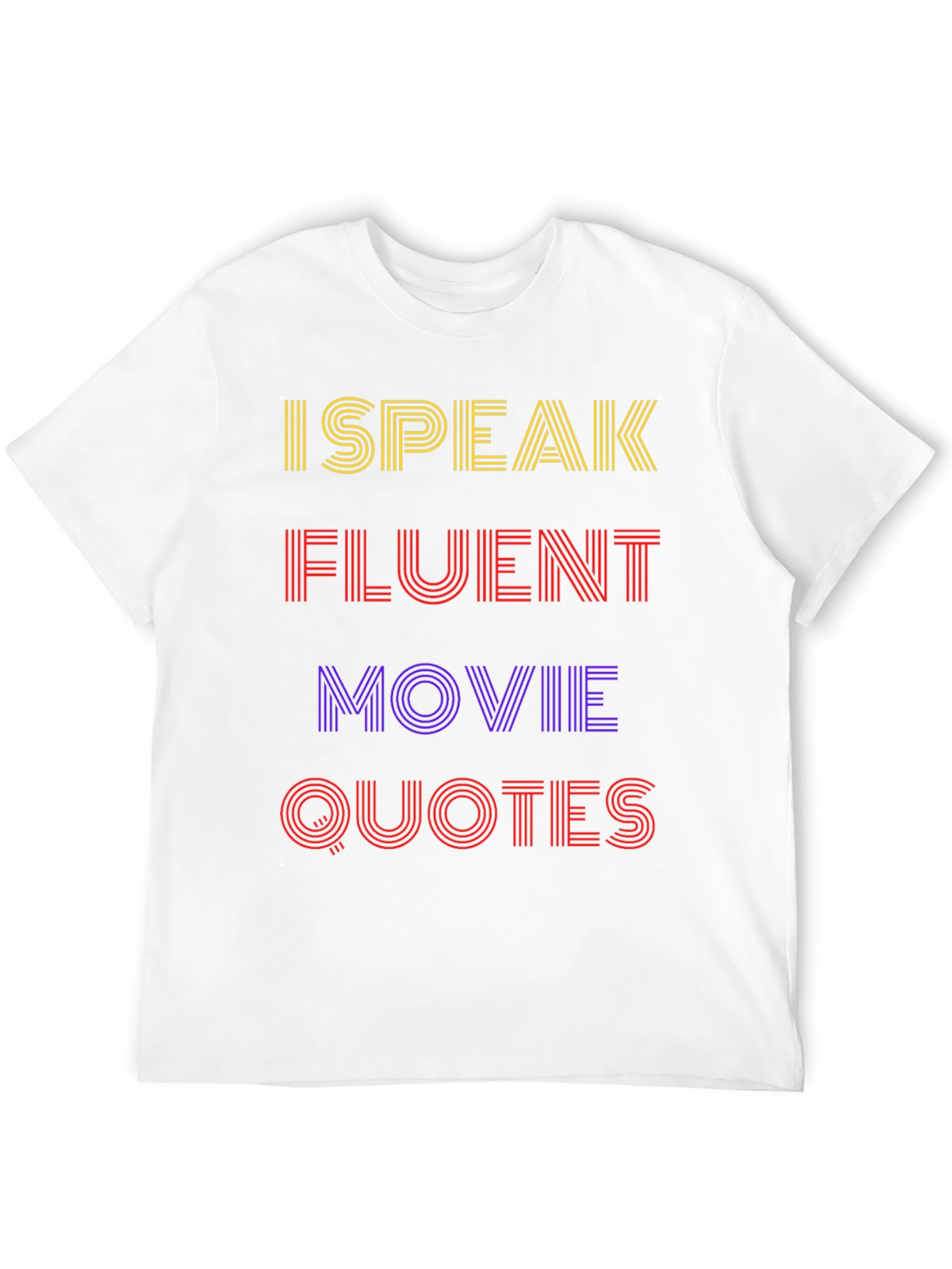I Speak Fluent Movie Quotes Black T-Shirt