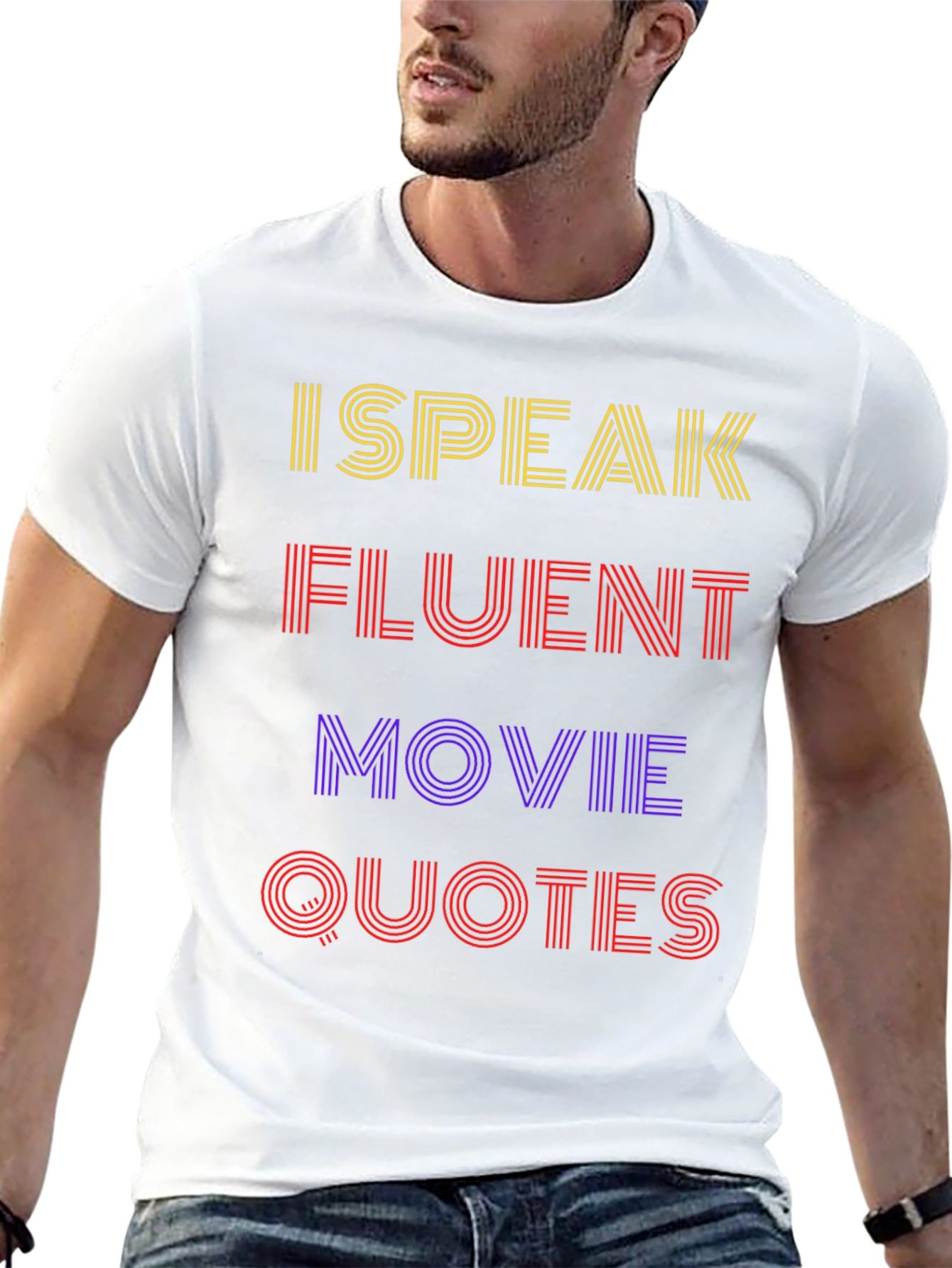 I Speak Fluent Movie Quotes Black T-Shirt