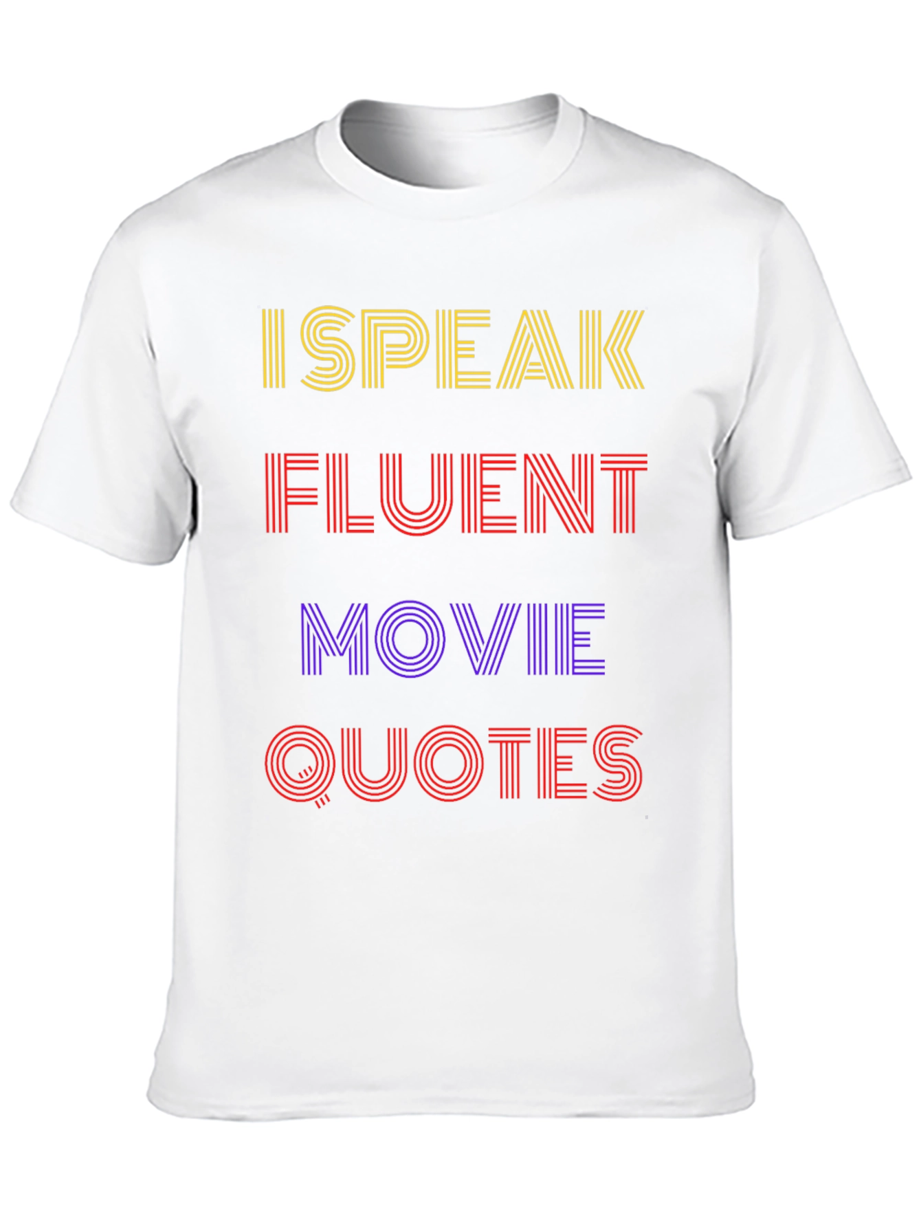 I Speak Fluent Movie Quotes Black T-Shirt