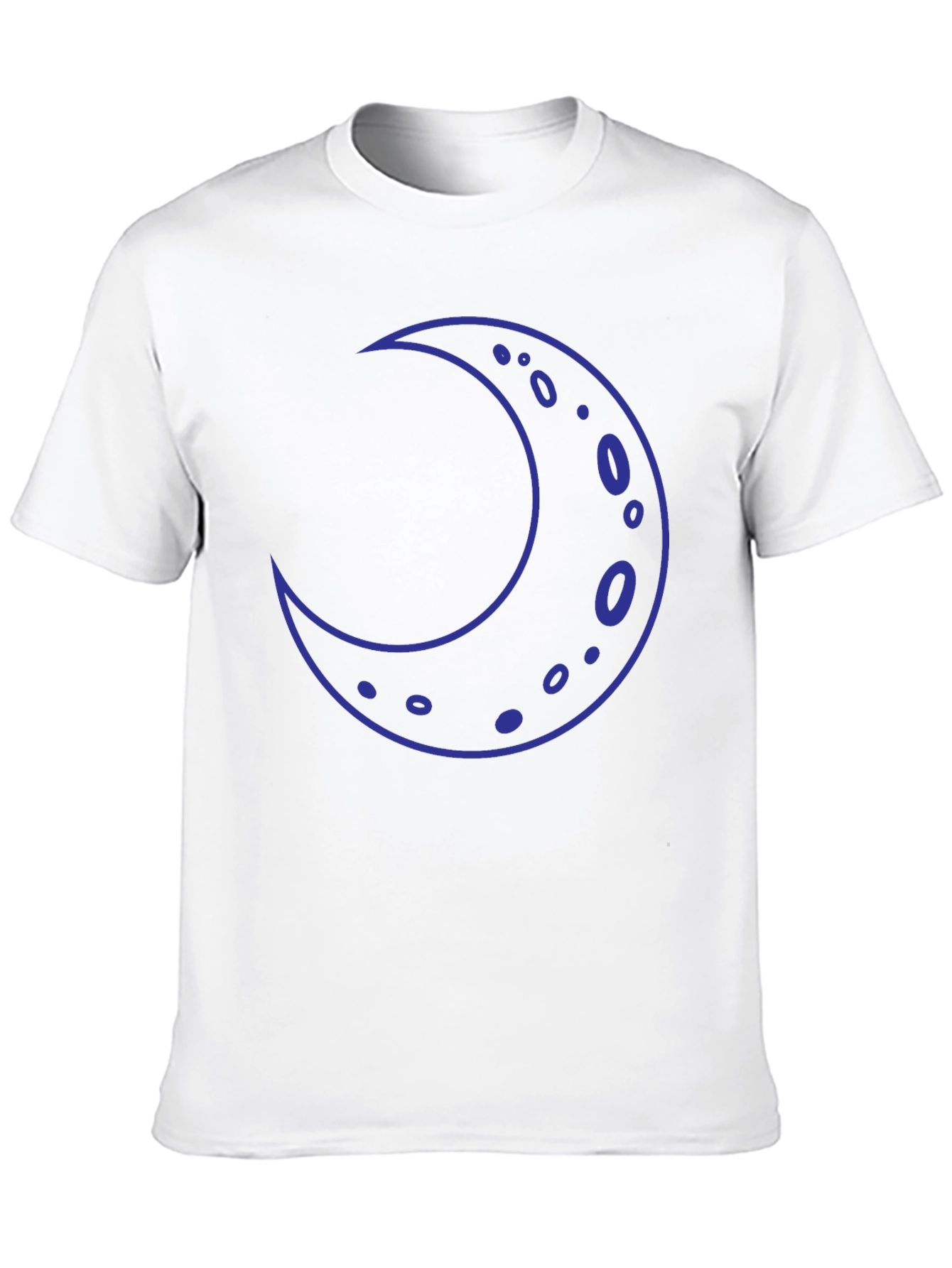 Crescent Moon Graphic T-Shirt - Black