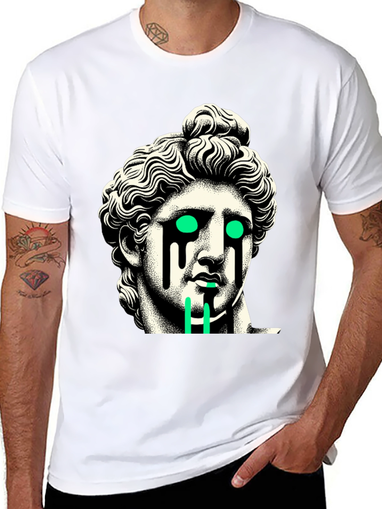 Modern Statue Graphic T-Shirt